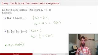 Introduction to Sequences Part I: Definition, Examples, and Convergence
