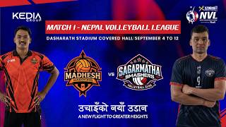 🔴 LIVE | Madesh Warriors vs Sagarmatha Smashers | Nepal Volleyball League | Match No.1