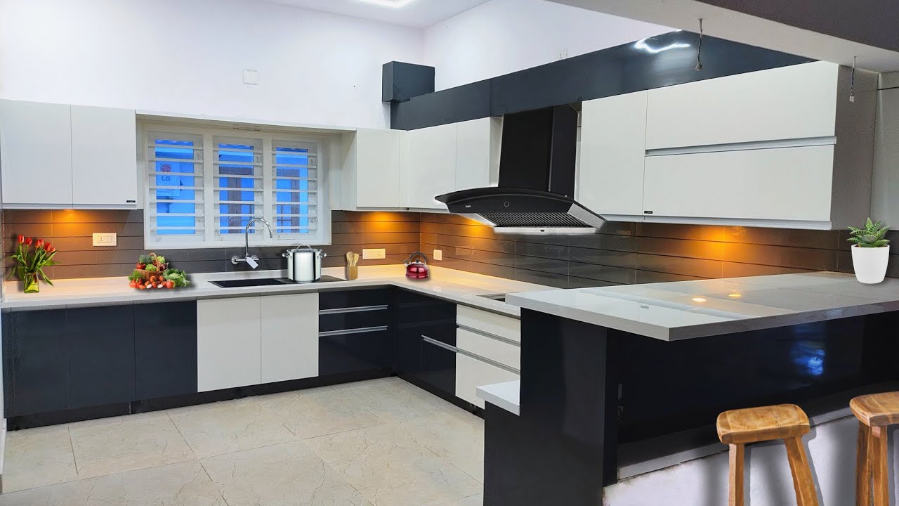 Simple Godrej Modular kitchenAll unitMarine Ply Kitchen YouTube