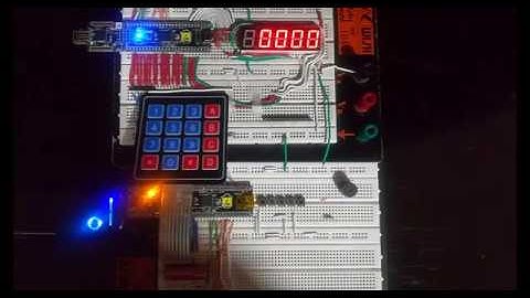 12  Sumador de dos 2 números de 4 dígitos con teclado matricial