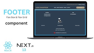 Project: Create a full Next JS 13 Website (Tailwind) - FOOTER (using Flex box & Flex grid) - #9