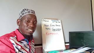 Solving Simultaneous Equations(Elimination method - Same Coefficient) by Erias Kasule