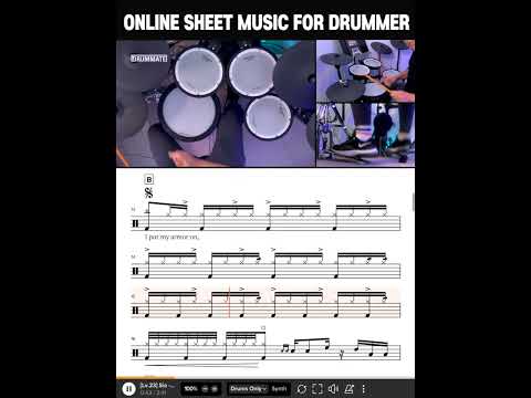 <strong>Sia</strong> - Unstoppable | Online Sheet Music for Drummer #shorts