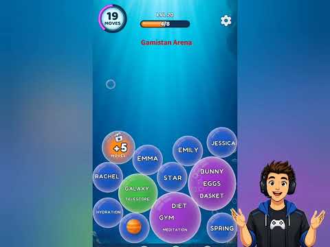 Bubble Word Jam Level 20 preview