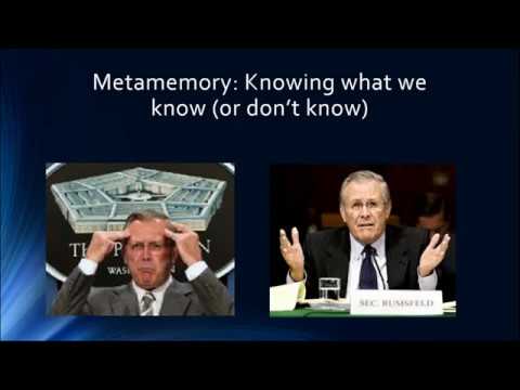 Video: Apakah perbezaan antara metakognisi dan Metamemory?