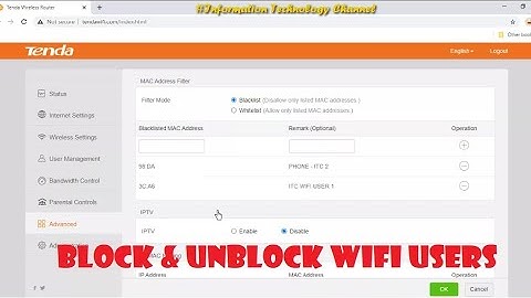 How to Block and Unblock WiFi Users in Tenda WiFi Router