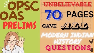 “ SHOCKING!! OPSC Asked Modern India History Only from This 70-Page Material!”