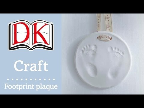 How to Make a Baby Footprint Plaque