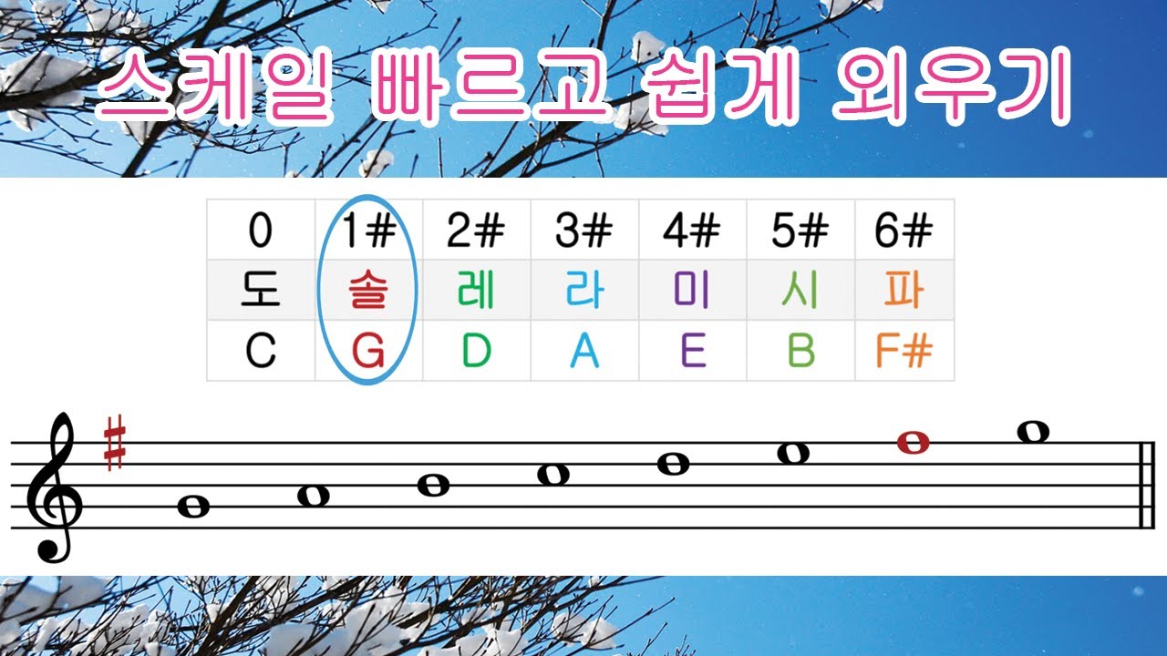 음계 찾기 | # + b = 7 | #을 알면 b이 보여요 | 장음계 | 메이저 스케일 | 음악이론 #10 - YouTube