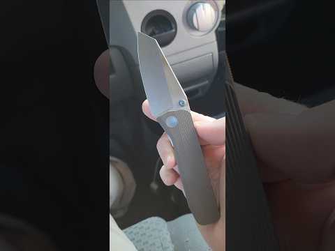 Golden Design Works nugget knife 154cm stout detent on a great little knife design.