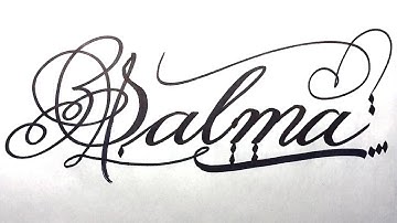 Salma Name Signature Calligraphy Status | #moderncalligraphy #cursive #YearofYou #salma @Salma