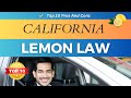 Lemon law california buyback commercial