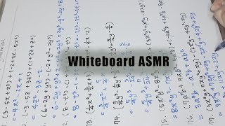 ASMR Math on whiteboard | No talking No music | Real background Sound