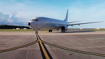 First P-8A Maritime Patrol Aircraft delivered to the RAF at Naval Air Station Jacksonville
