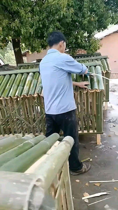 Practical Bamboo House For Chickens #chicken #craft #woodworking