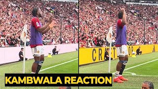 United fans praised Willy Kambwala attitude after spotted joining with George Best chants yesterday
