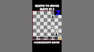 🔥 Mate in 2 Challenge! Can you solve it in 10 seconds? 🕒♟️ #ChessPuzzle #MateIn2