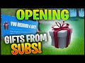 My Reaction To Opening Gifts From My Subscribers In Fortnite! (Episode #2)