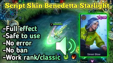 Script Skin Benedetta Starlight Full Effect | Mobile Legends Patch Yve