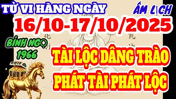 NGÀY 16 & 17/ 10 ÂM : THỜI KHẮC BÍNH NGỌ 1966 ĐƯỢC TRỜI  RƠI LỘC VÀO TAY