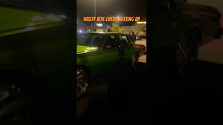 Cutting Up In The Dolo Box Chevy After Leaving The Meet