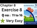 Class 9 maths chapter 8 ex 8 | Class 9 maths chapter 8 English medium| exercise 8