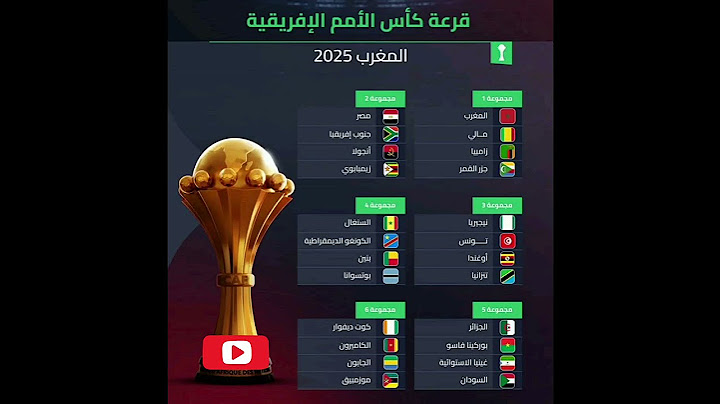 قرعة كأس الأمم الأفريقية المغرب 2025🏆 #sports #shorts