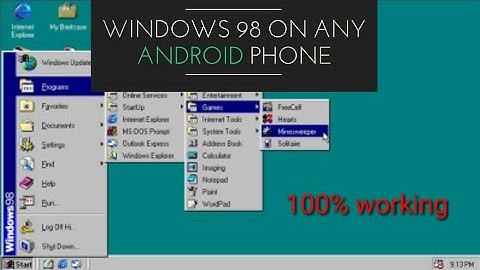 [Full tutorial] How to install Microsoft Windows 98 on any Android phone | 100% Working