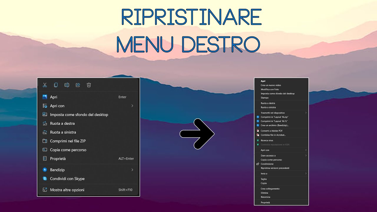 Come ripristinare il vecchio menu a discesa destro file di Windows 10 ...