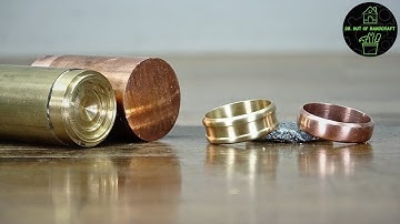 Making a brass and copper ring on the lathe I Dr. Hut of Handcraft