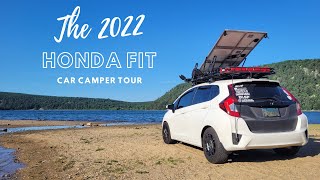 Van Life in a Honda Fit  The 2022 Walk Around & Comprehensive Car Camping Tour #HondaFit4Adventure