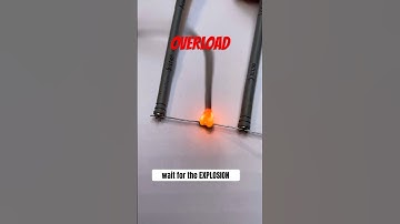 Crazy Overload with Explosion of Tiny Resistor with Too Much Power #explosion #electrician #viral