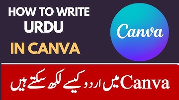 How to write Urdu in Canva || How to upload urdu fonts on canva || Urdu and Hindi ||