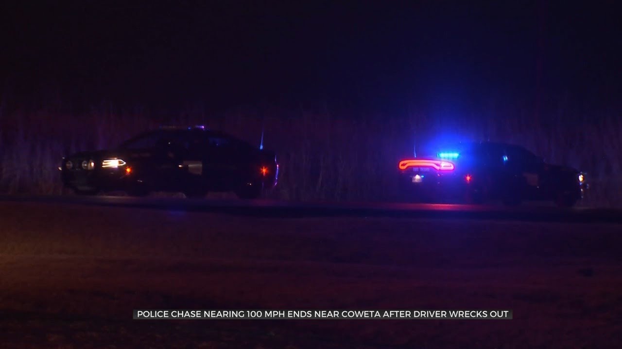Police Chase Nearing 100 MPH Ends Near Coweta After Driver Wrecks Out ...