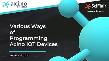 programming axino iot devices