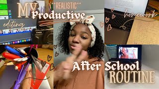 My **REALISTIC** Productive Night/After School Routine || Rowshaye