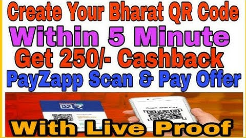 How To Create Bharat QR Code Online With In 5 mint Instantly. Get PayZapp Offer 250 Cashback.