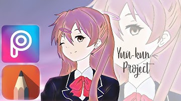 [Drawing Anime] Nibutani using Autodesk Sketchbook & Picsart Android