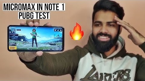 Micromax IN Note 1 Pubg Test, Battery & Heating Test! 🔥