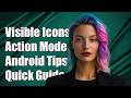 Partially visible Action Mode Icons android