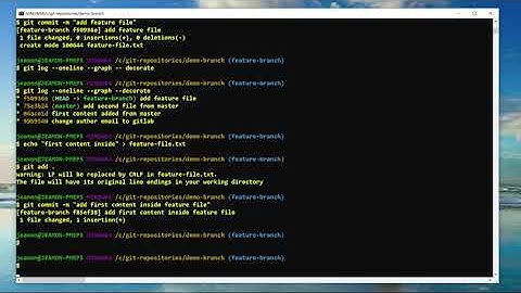 Using Git to implement a new feature without affecting the master branch • Local Demo By Jerome