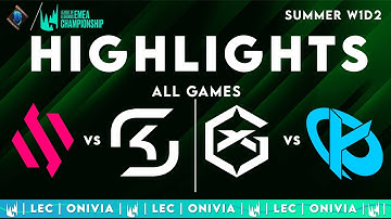 LEC Highlights ALL GAMES Week 1 Day 2 | LEC Summer 2025