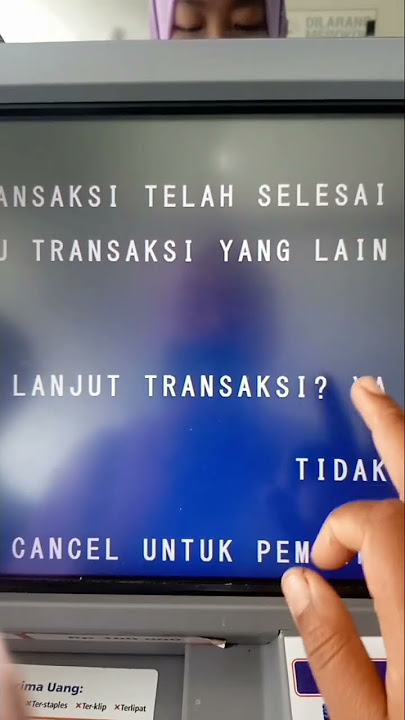 CARA TARIK UANG ATM BRI  8 JUTA