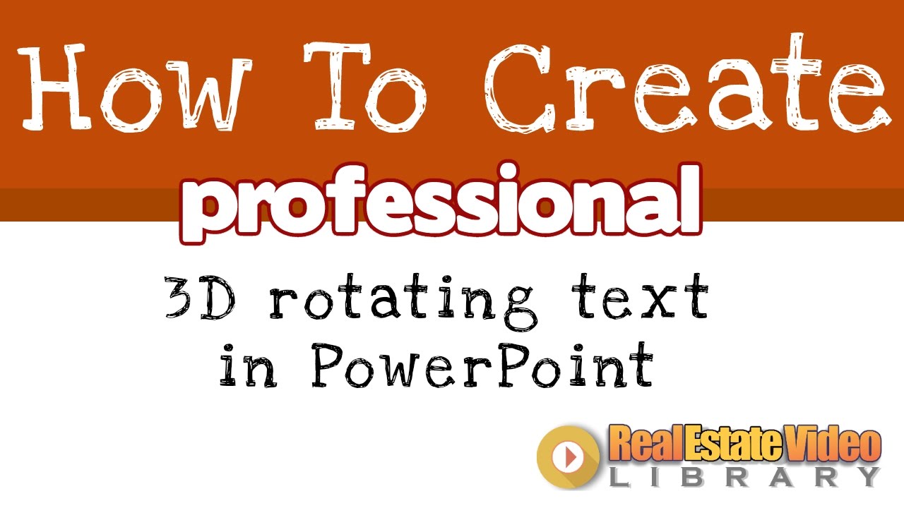 Spinning Text  3D Animated Clipart for PowerPoint 