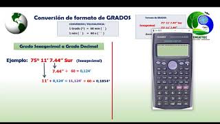 Tema 10. Parte 1. Conversión de Coordenadas Geográficas Sexagesimal a Decimal en Excel