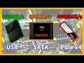 Explicacion de ancho de banda de puertos USB SATA Y M.2 pcie con unidades de Western Digital