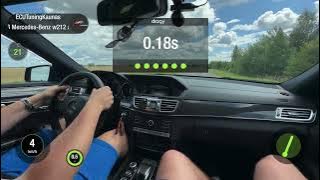 Mercedes Benz E63 W212 AMG Stage 1 Acceleration 0-100 kmh Dragy