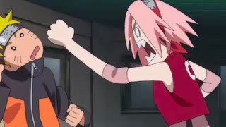 when Naruto dodge Sakura's punch||Naruto moment
