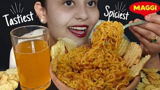 COOKING & EATING INDIAN SPICY 🔥 MAGGI CHALLENGE | SPICY MAGGI | BIG BITES | TUPIYA EATING SHOW
