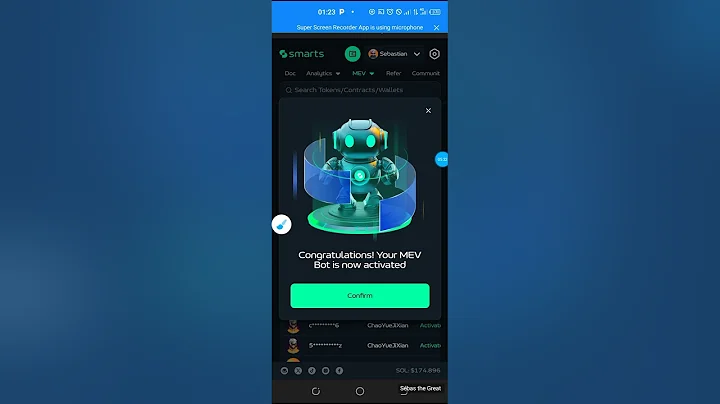 HOW TO DEPOSIT AND LAUNCH YOUR TRADES ON SMARTS MEV BOT